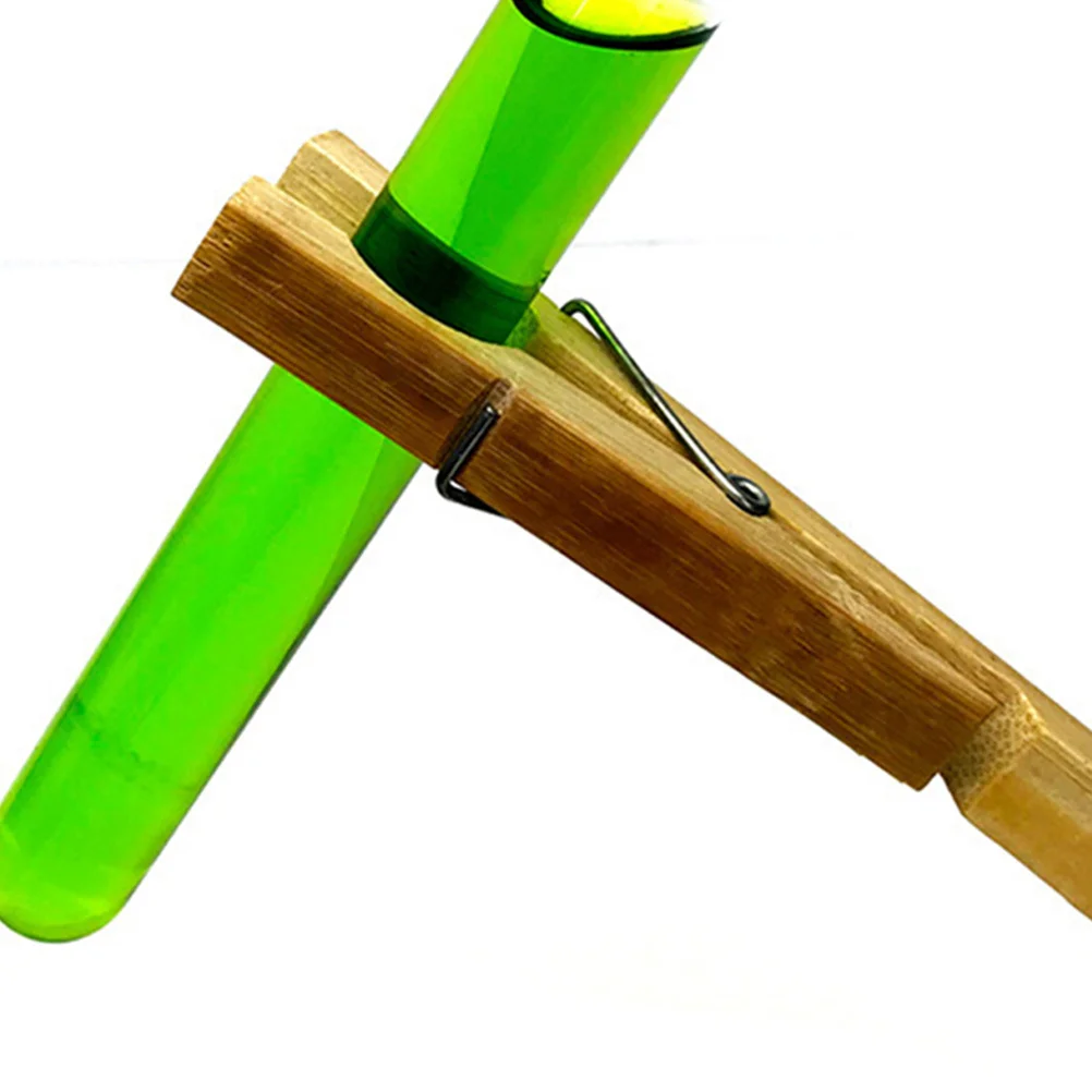 

8pcs Bamboo Test Tube Clips Durable Laboratory Tube Clamp For Science Experiments Lab Glassware Holder Fixed Tool