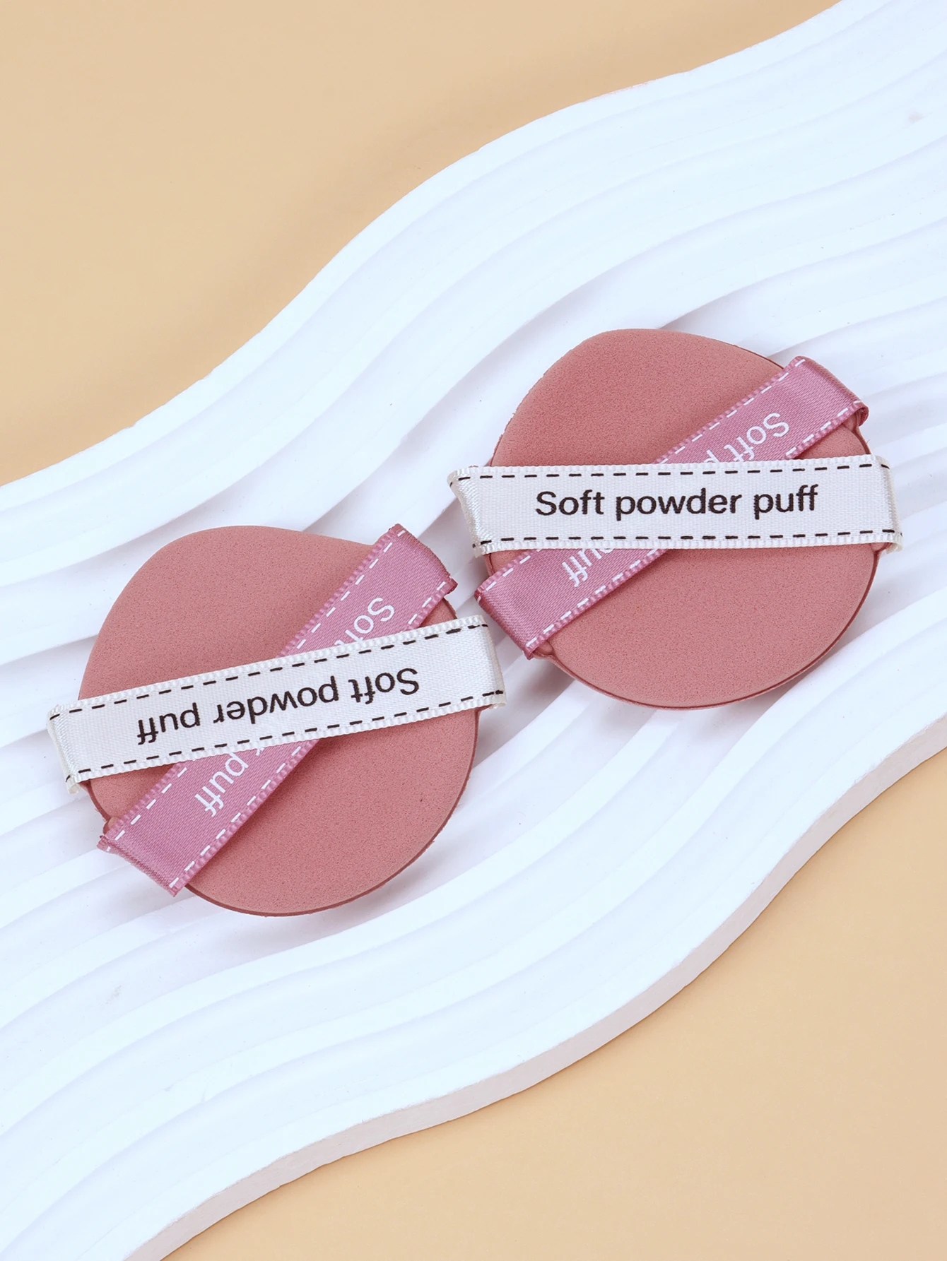 Podwójna Wstążka Duża Poduszka Powietrzna w Kształcie Kropli Wody 2 szt., Do Użytku na Mokro lub na Sucho; Puszysta Poduszka Powietrzna; Wielofunkcyjna Przenośna Gąbka do Makijażu