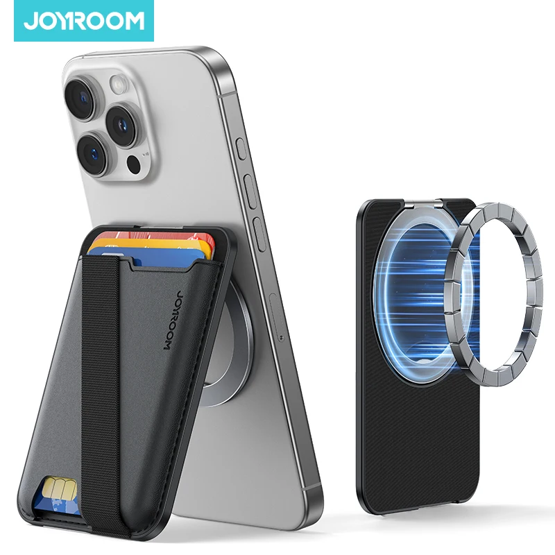 

Joyroom для магнитного кожаного чехла-кошелька для iPhone 16, 15, 14, 13, 12 Pro Max, чехол для карты, чехол для телефона, держатель для телефона
