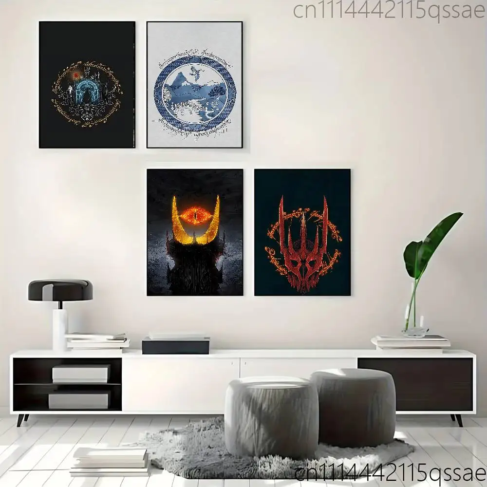 L-Lord of the R-RingES Poster Art Print Anime Style Home Decor Ideal Gift Perfect Room Decor