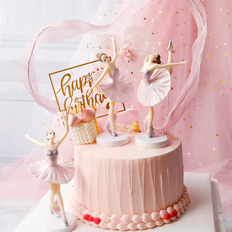 3pcs 좋은 품질 발레리나 입상 댄스 소녀 케이크 장 - Good Supply Wedding Cake 리뷰 및 가격