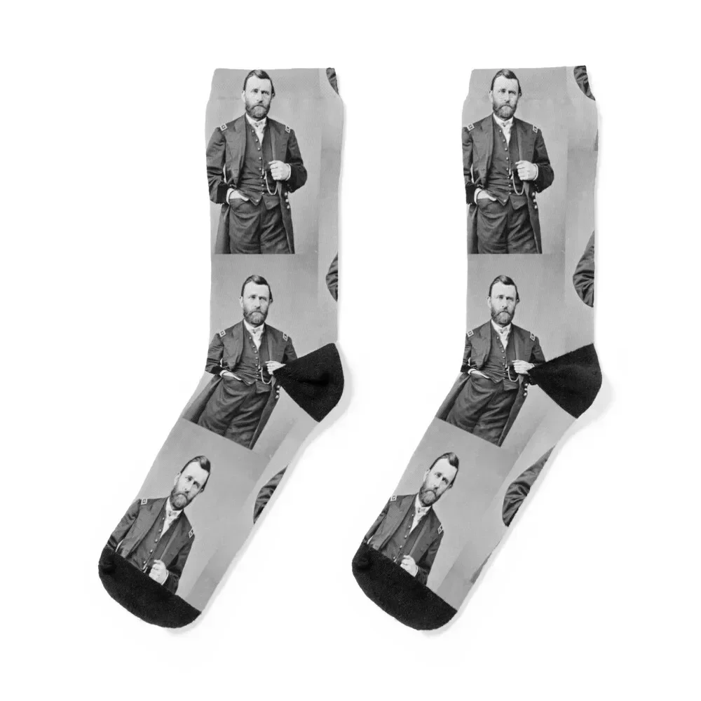 

Ulysses S. Grant Socks designer brand funny gift Novelties Christmas Luxury Woman Socks Men's