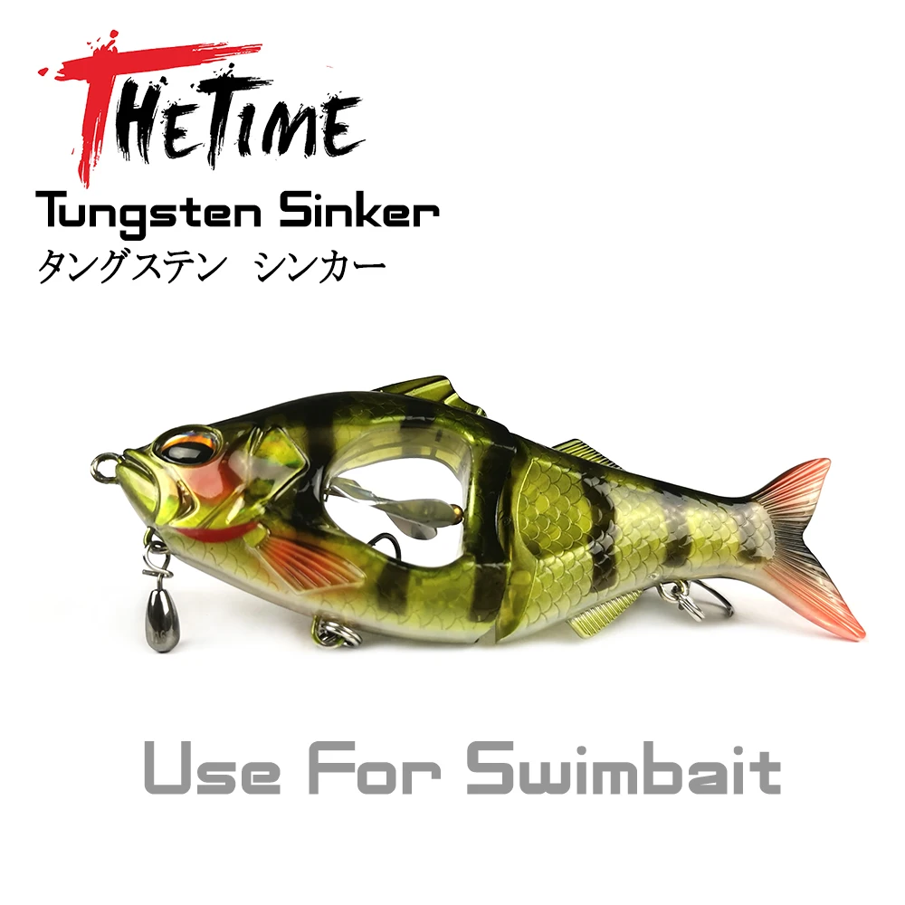 Quick Setup Drop Shape Tungsten Sinker 1/16 - 1 Oz Bass Fishing Jig Free Rig Weight 1.8-28g Lure Accessory