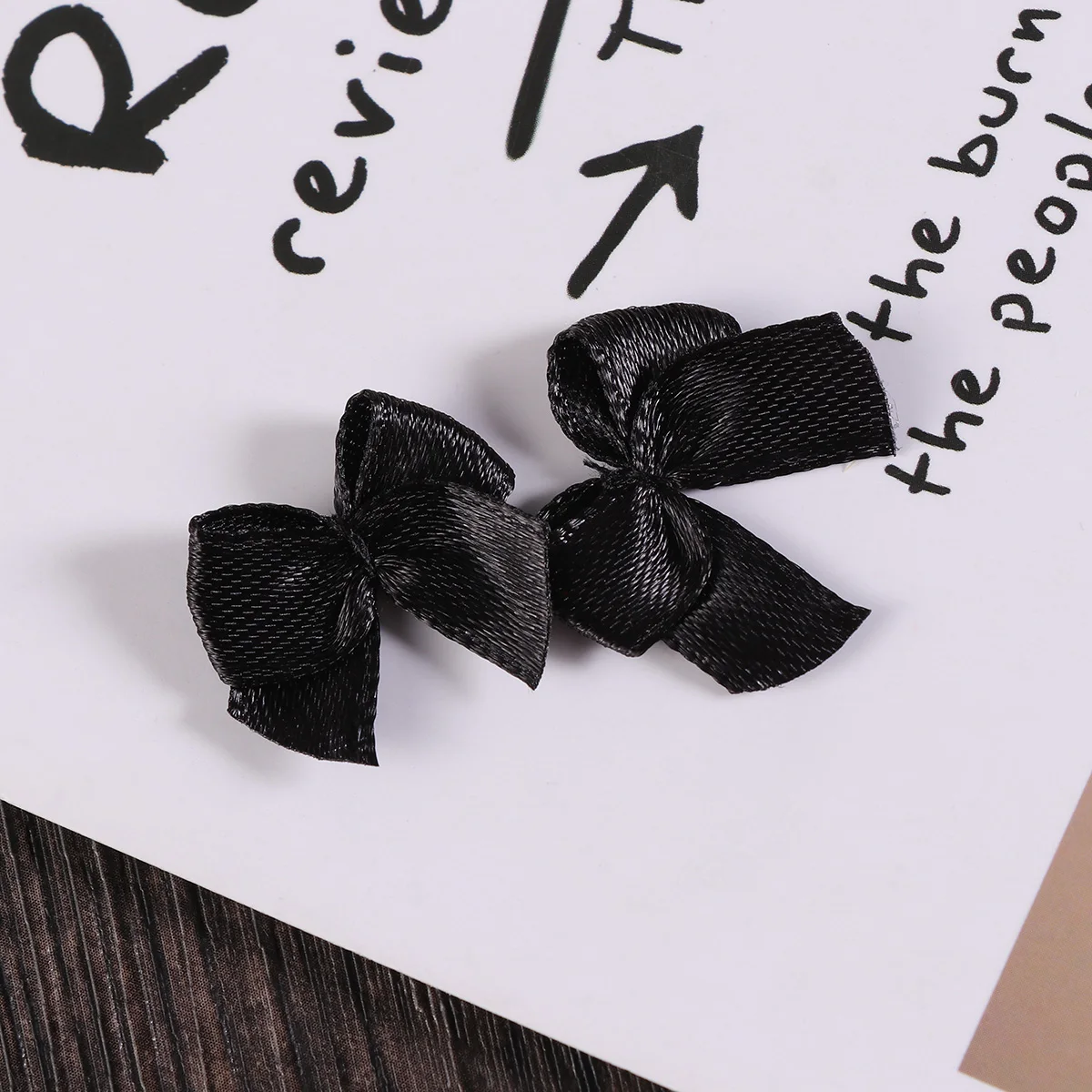 

60 Pcs Hair Accessories Small Flower with Ribbon Bow Pink Satin Bows Headband Headbands for Girls Large Toddler