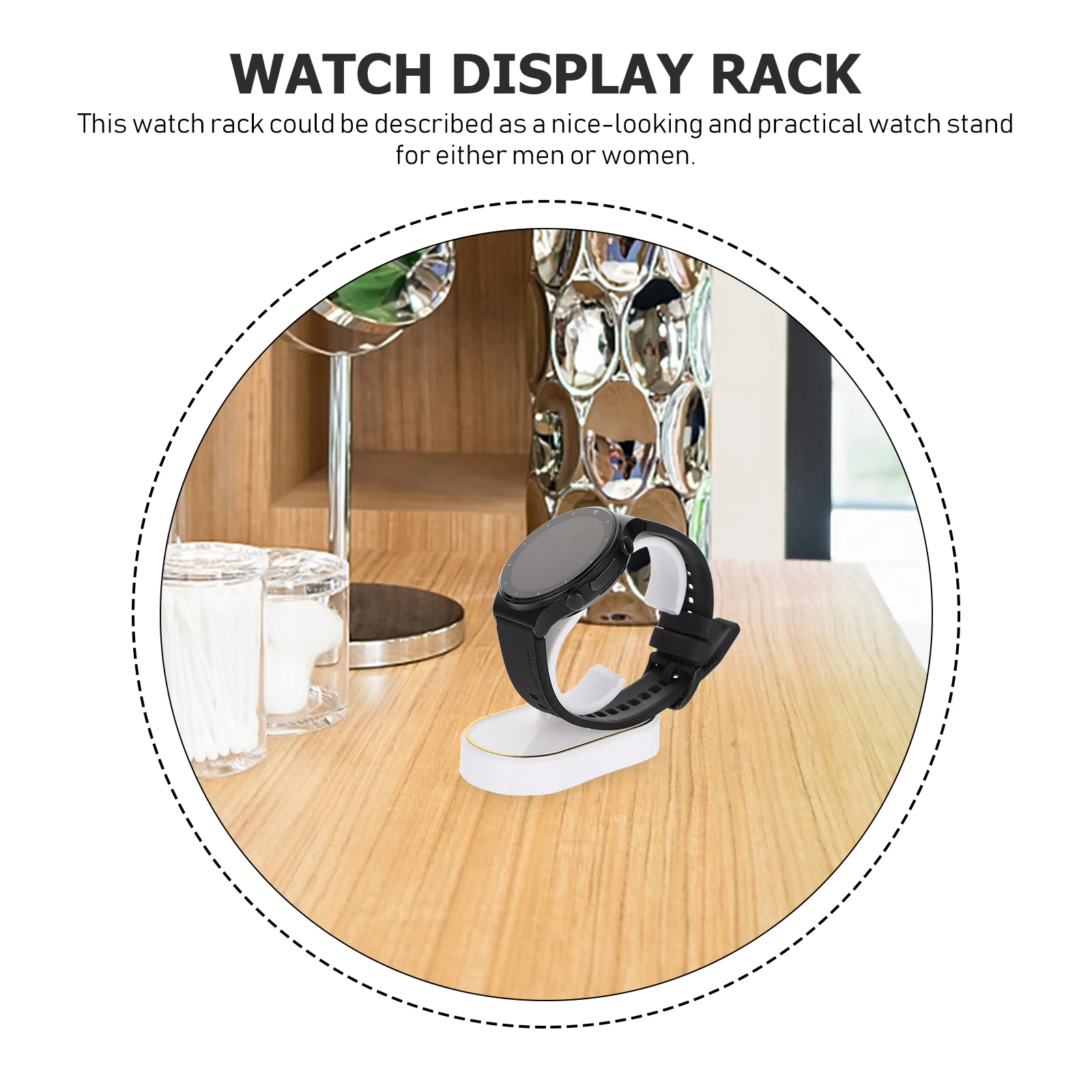 

8pcs Watch Display Stands C-Shaped Plastic Watch Holders For Men Women Showcase Countertop Storage Wristwatch Jewelry Display