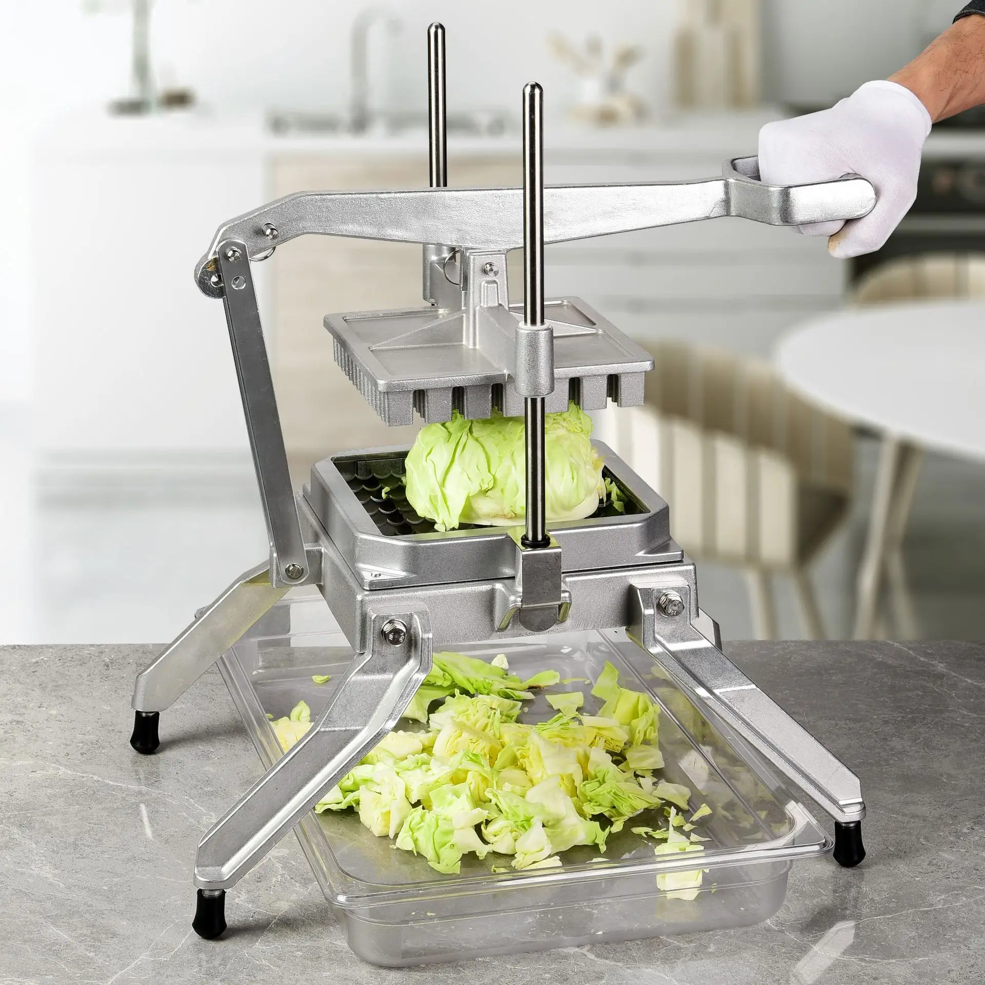 Manual vegetable cutter with a variety of specifications, commercial labor-saving vegetable cutting