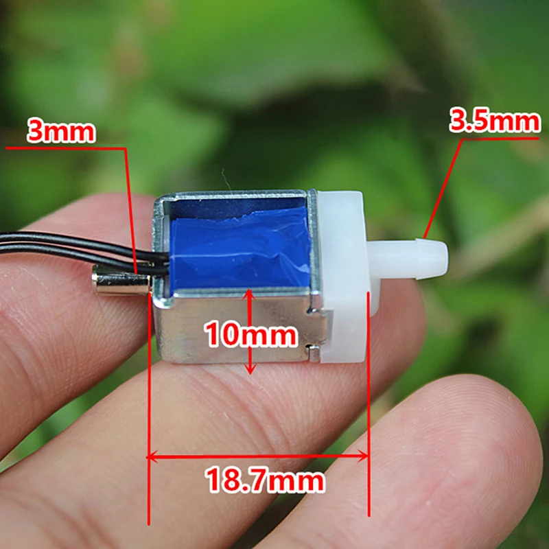 DC 3.7V Normally Open N/O Solenoid Valve Electromagnetic Valve Low Pressure Air Exhaust Valves Mini Electric Switch Accessories