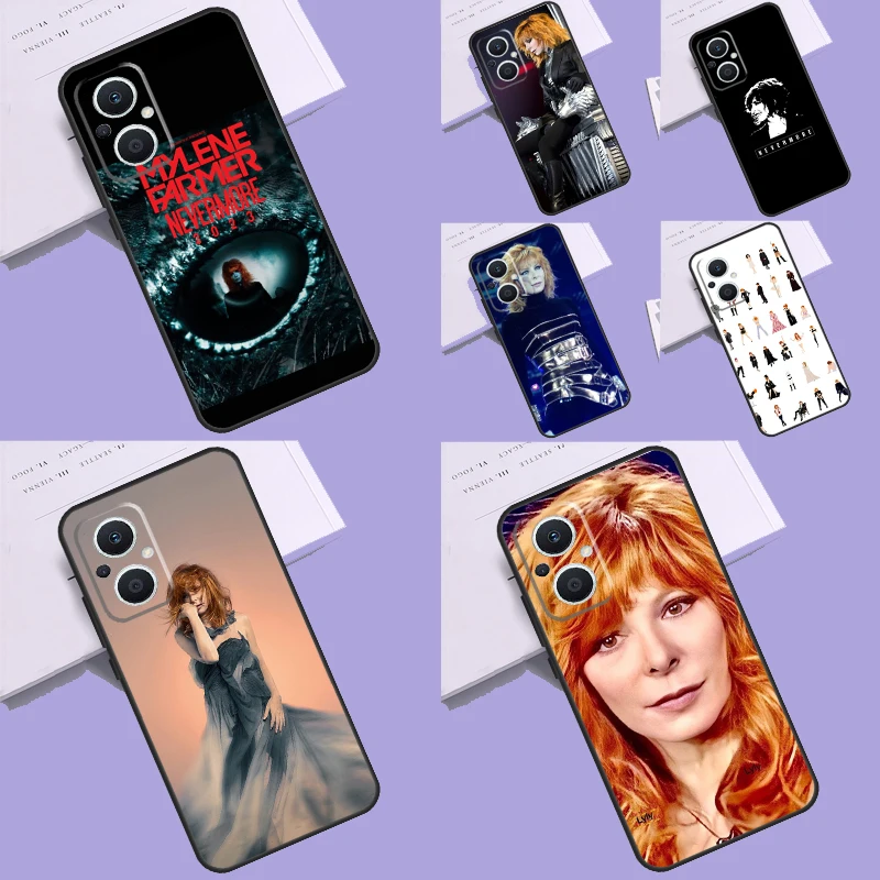 Mylene Farmer Funda For OPPO Reno 8 7 6 5 4 Lite 3 2Z 4Z 5Z 8T OPPO Find X6 X5 Pro X2 X3 Neo Lite Case