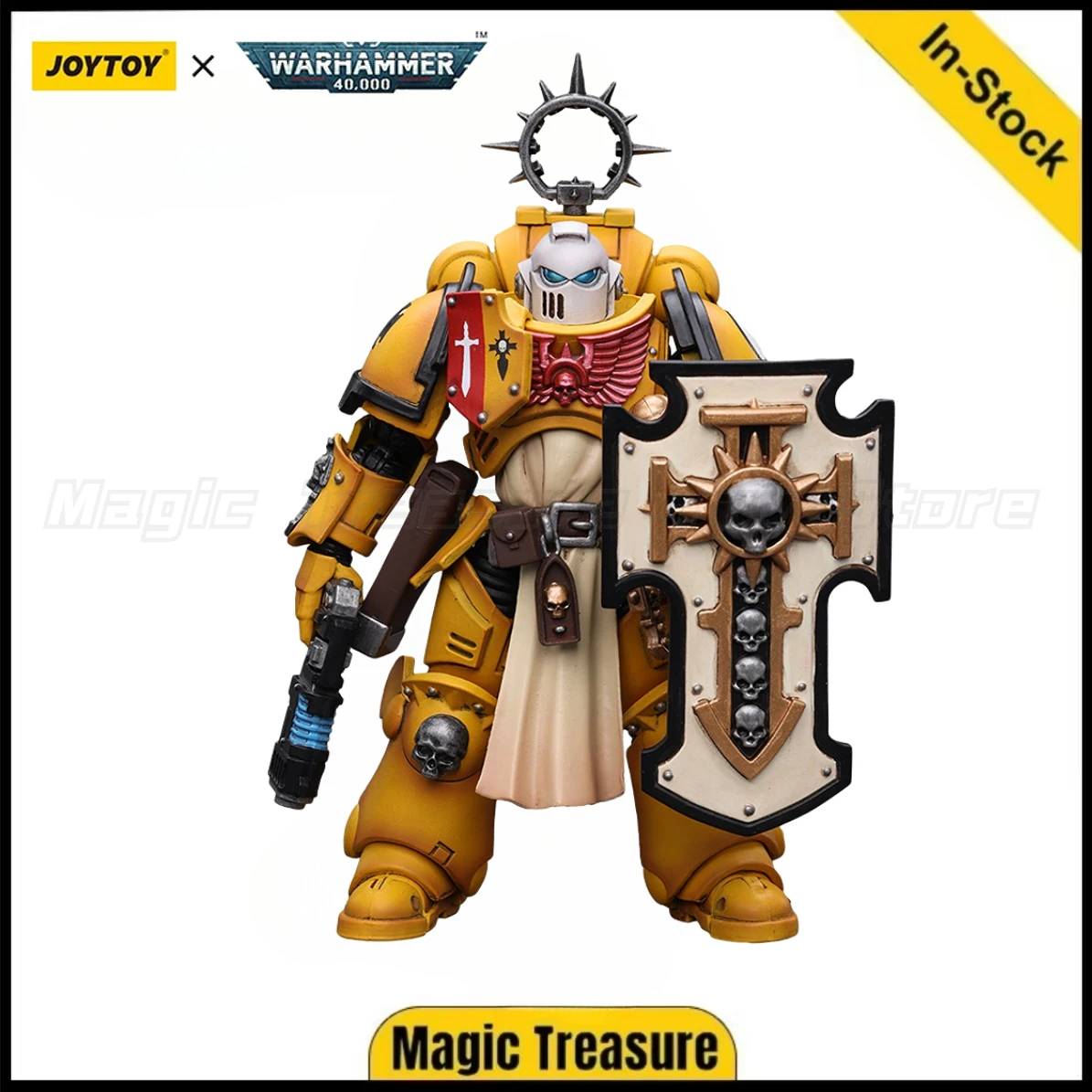 

【In Stock 】JOYTOY 1/18 Action Figure Warhammer 40k Primaris Space Marines Imperial Fists Bladeguard Veteran Anime Gifts