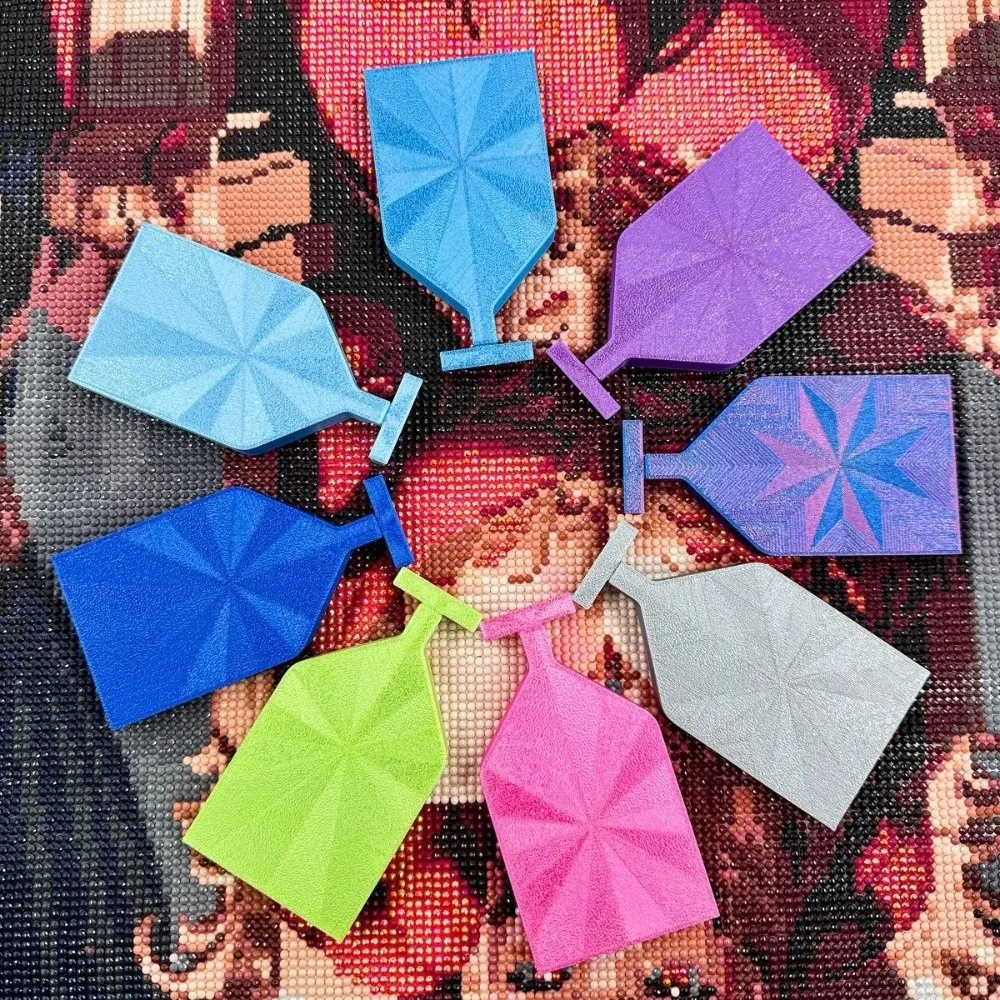 

DIY Craft Diamond Painting Tray Embroidery Large Capacity Drill Storage Container with T Shape Pop-up Plug Plastic