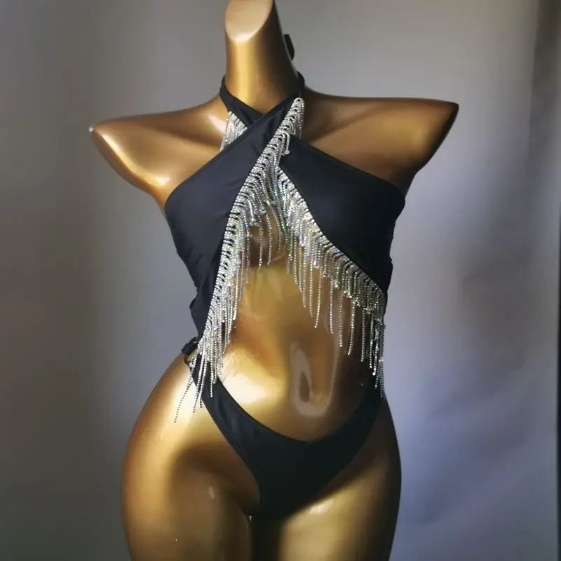 2023 neueste kristall bikini bademode one stück diamant bikini badeanzug bar bikini bademode bar anzüge top mode bademode bikini