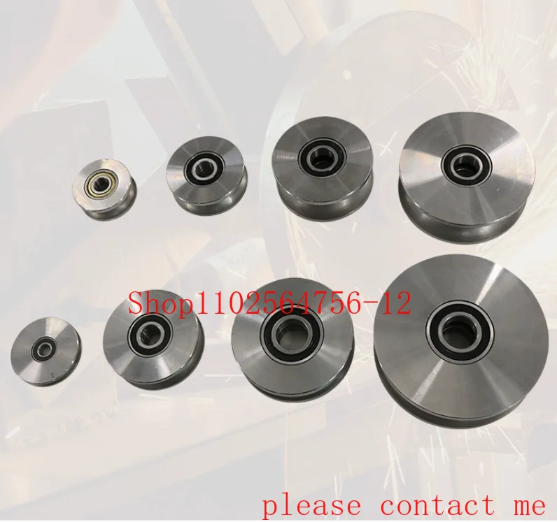 45# Steel Pullwheel Pullwheel Rail Guide Wheel Round Steel Pipe Bearing