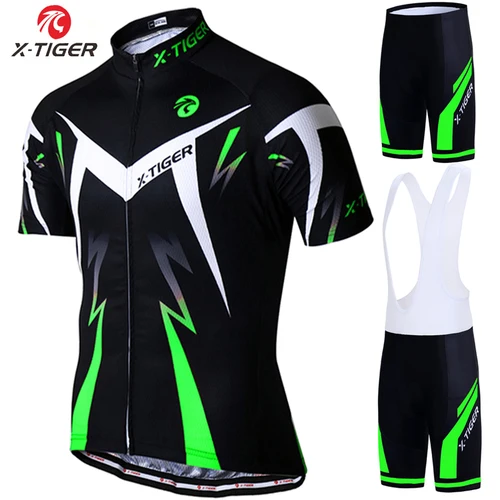 Imagen 1 del producto X-tiger-Conjunto de jersey para ciclismo de montaña, ropa deportiva adecuada para hacer ciclismo profesional, estilo veraniego, para bicicleta de montaña
