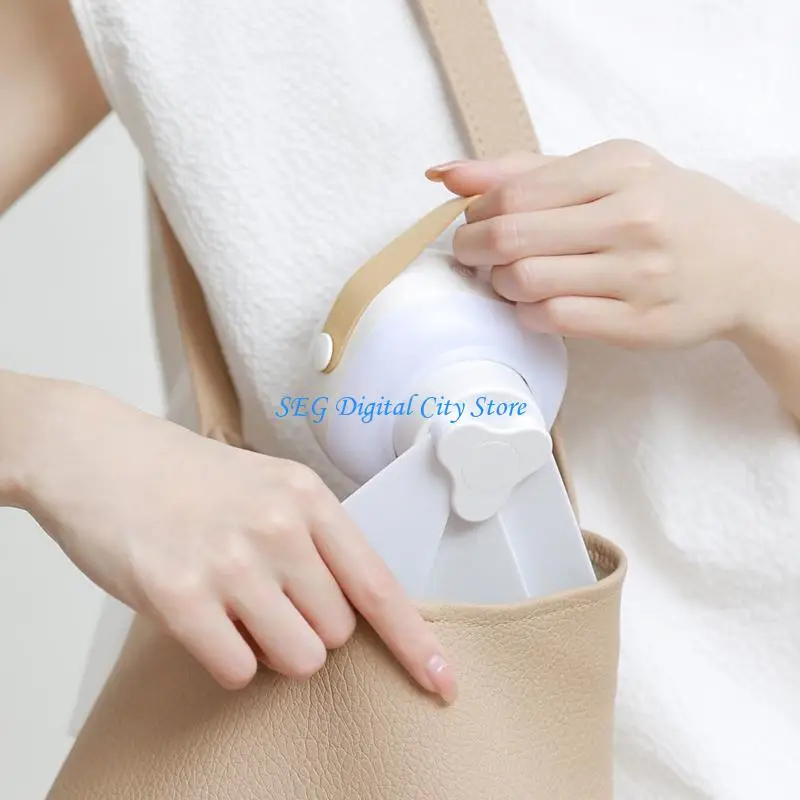 U75B 10inch Canopy Fan Foldable Ceiling Fan 3-Speed Hanging Fan for Home Office