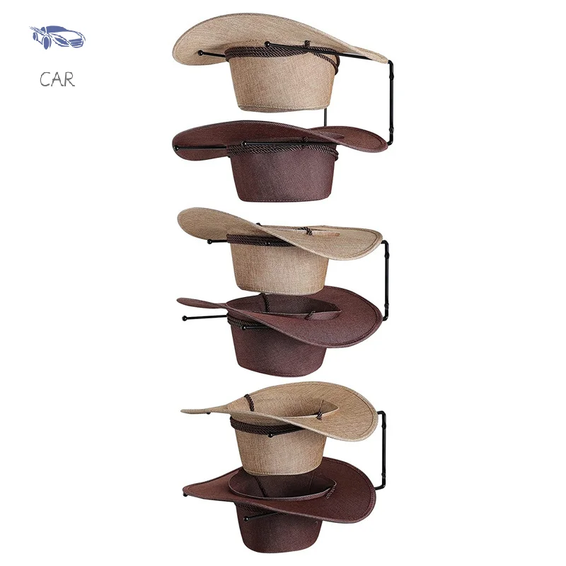 

Hat Rack Wall Display Cowboy Holder Cap Western Organizer Hanger Hangers Baseball Hooks Storage Mounted Mount Hook Stand