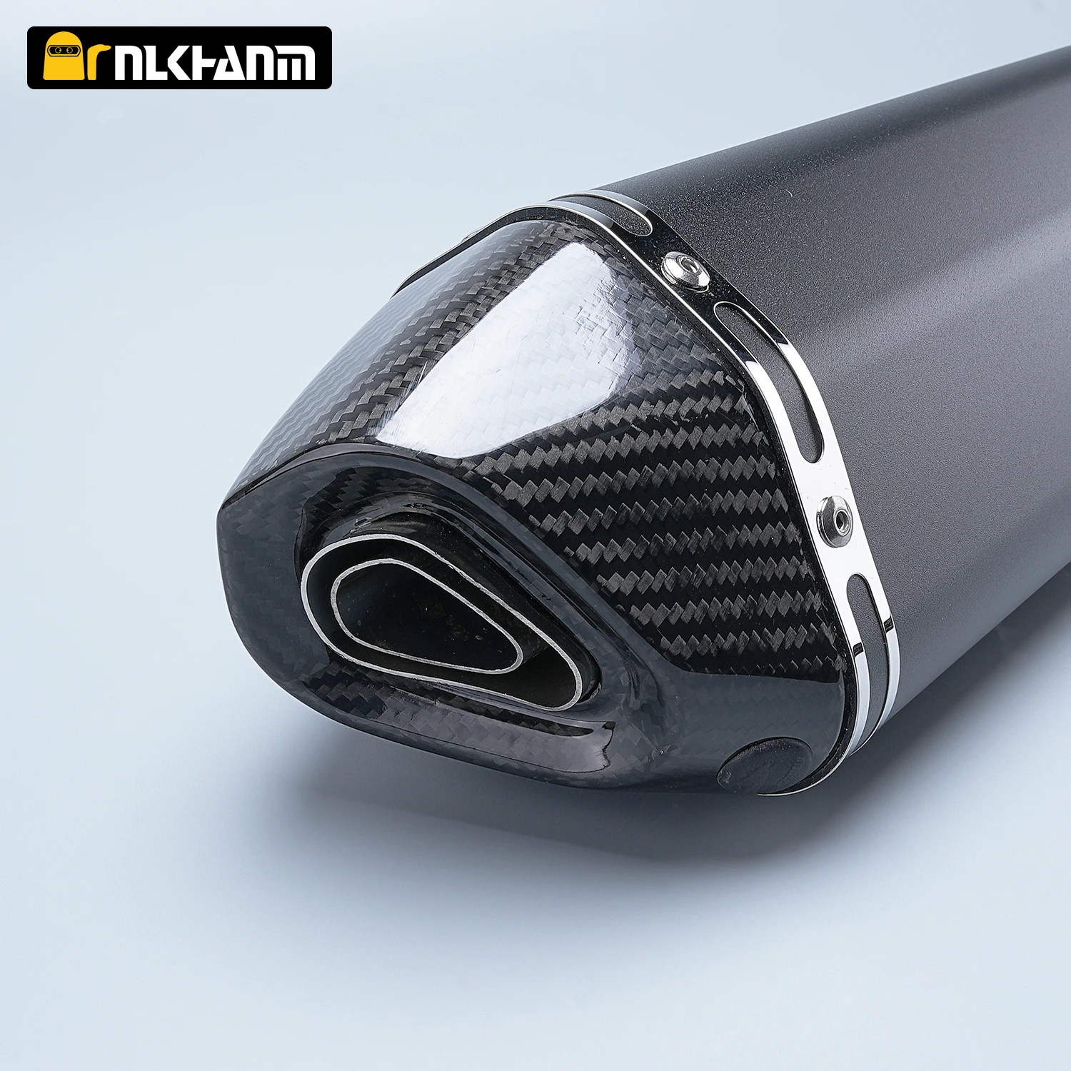 نظام عادم الدراجة النارية العالمي كاتم صوت طويل AK مع قاتل DB لـ ninja400 MT07 RC390 ZX6R R6