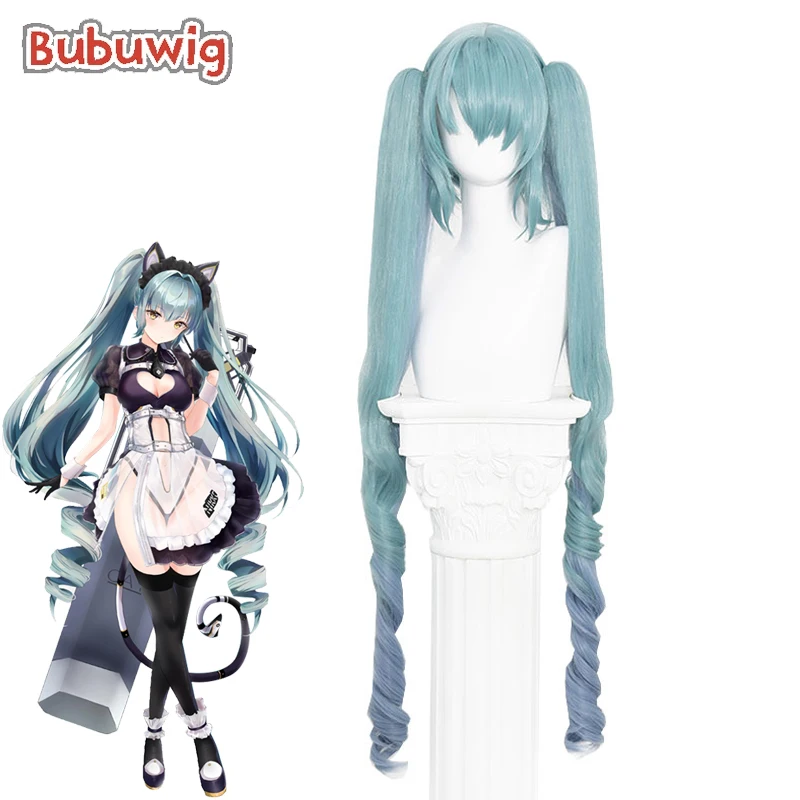 

Bubuwig Synthetic Hair Privaty Cosplay Wigs Nikke The Goddess Of Victory Privaty 100cm Blue Gradient Ponytail Wig Heat Resistant