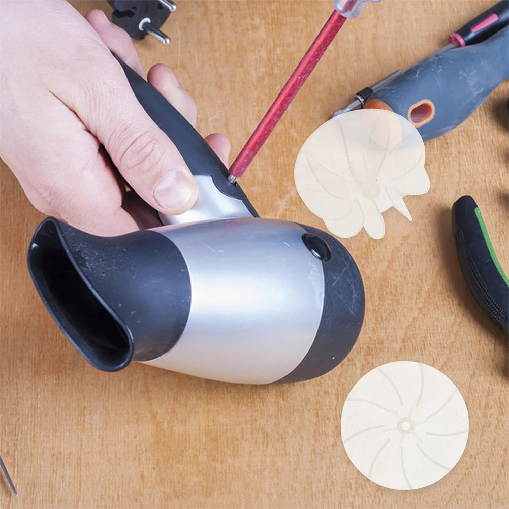 30 Stück Haartrockner-Lüfter-Ersatzblätter, optimierte Balance, niedrige Vibration für Schläger in Salonqualität, Kunststoff-Motorlüfter-Zubehör