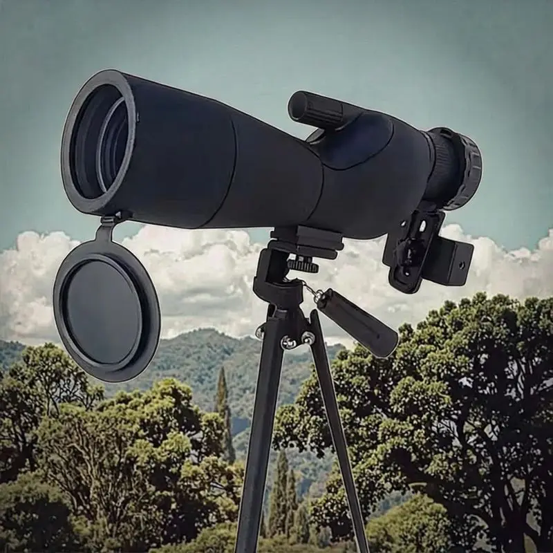 25-75X60 Bird Watching Telescope with Tripod Mobile Phone Adapter Wildlife Observation High power high definition