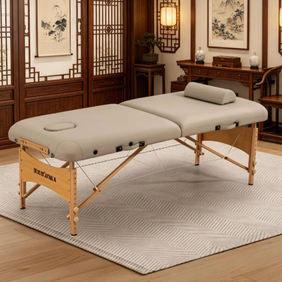 Beauty Handheld Embroidery Design Bed Minimalist Tattoo Massage Bed Massage Table Portable Lettino Per Massaggi Salon Furniture