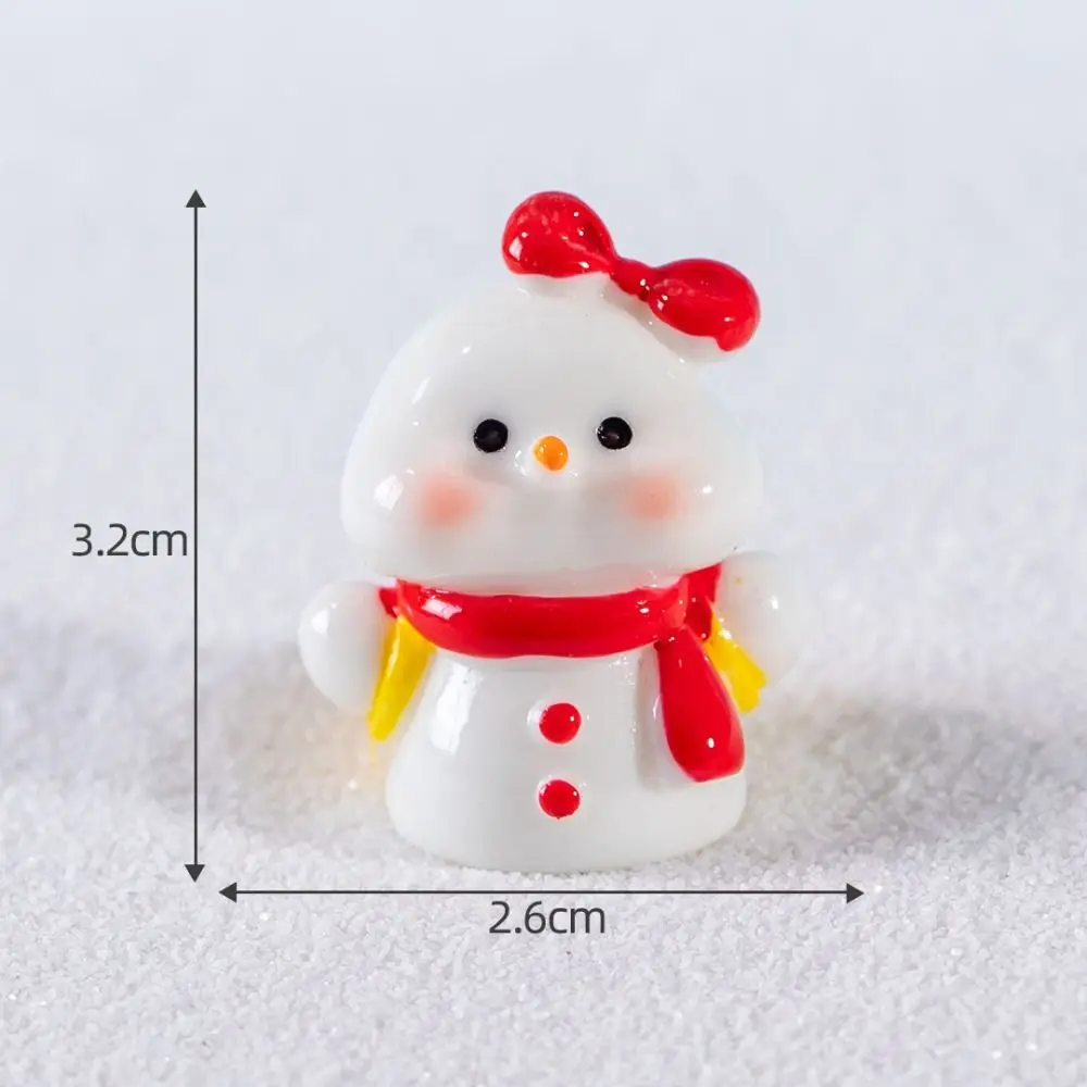 Kawaii Bonsai Decor Micro Landscape Resin Mini Christmas Miniature Snow Scene DIY Santa Claus Figurines Outdoor Yard