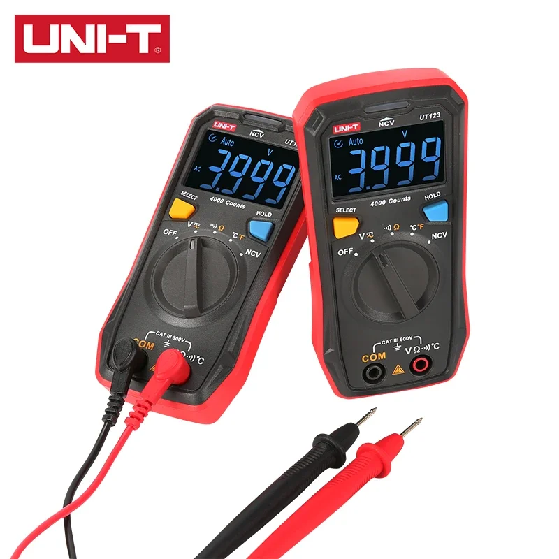 UNI-T Digital Smart Multimeter UT123 UT123D True RMS EBTN Display Voltage Current Tester Capacitance Meter Measuring Instruments