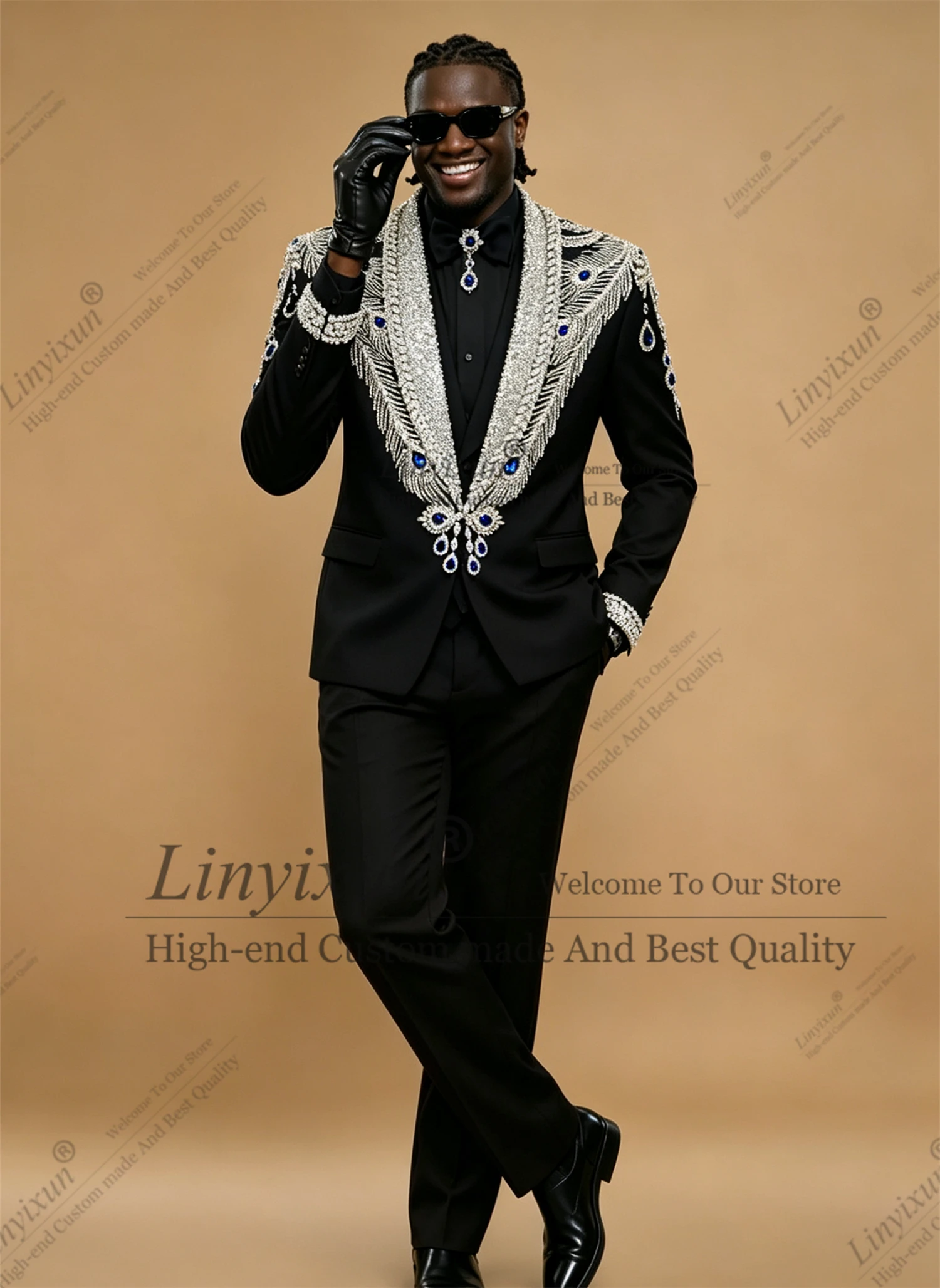 Men Grooming Usa - Costumes de Mariage Homme Scintillants Ornés