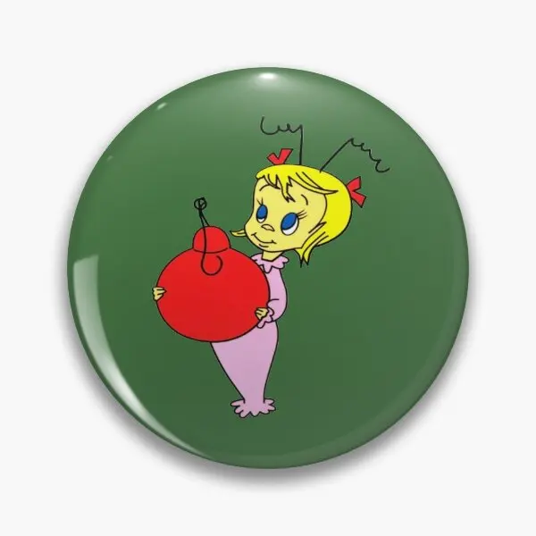 Cindy Lou Who  Soft Button Pin Hat Funny Lover Jewelry Collar Metal Clothes Badge Cartoon Brooch Decor Women Creative Fashion