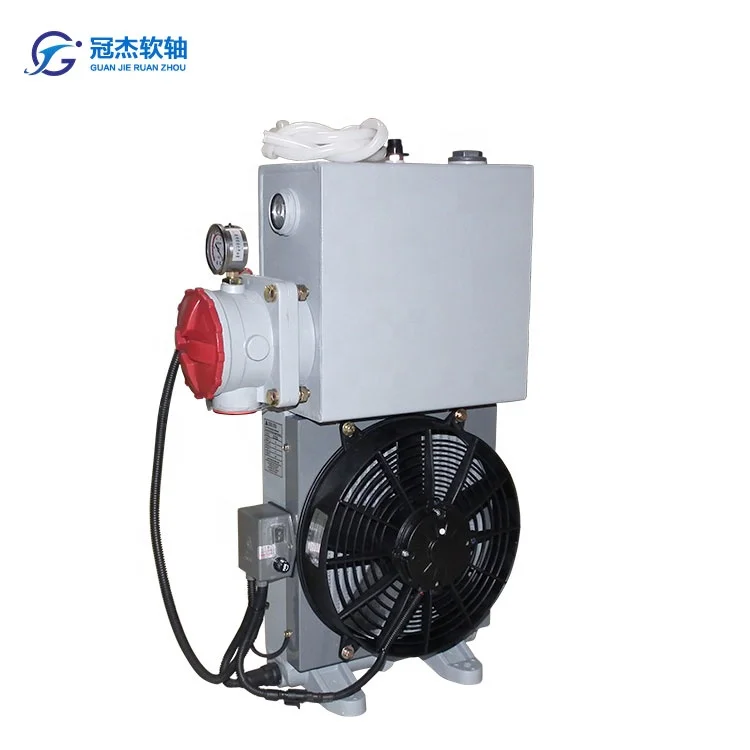 

Construction machinery parts Aluminum Transmission Engine Oil Cooler 18L hydraulic oil cooler with 24v fan