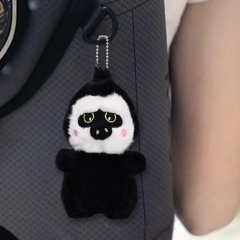 Plush Doll Pendant Funny Plush Doll Bag Charm Monkey Shape Cute Doll Shoulder Bag Pendant For Backpacks Shoulder Bags Purse Bag