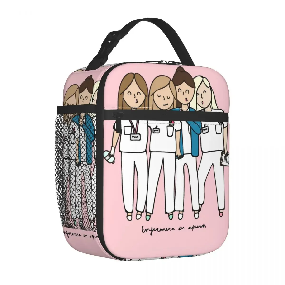 

Insulated Lunch Bag Cooler Bag Lunch Container Enfermera En Apuros Doctor Nurse Medical Health Tote Lunch Box Food Handbags