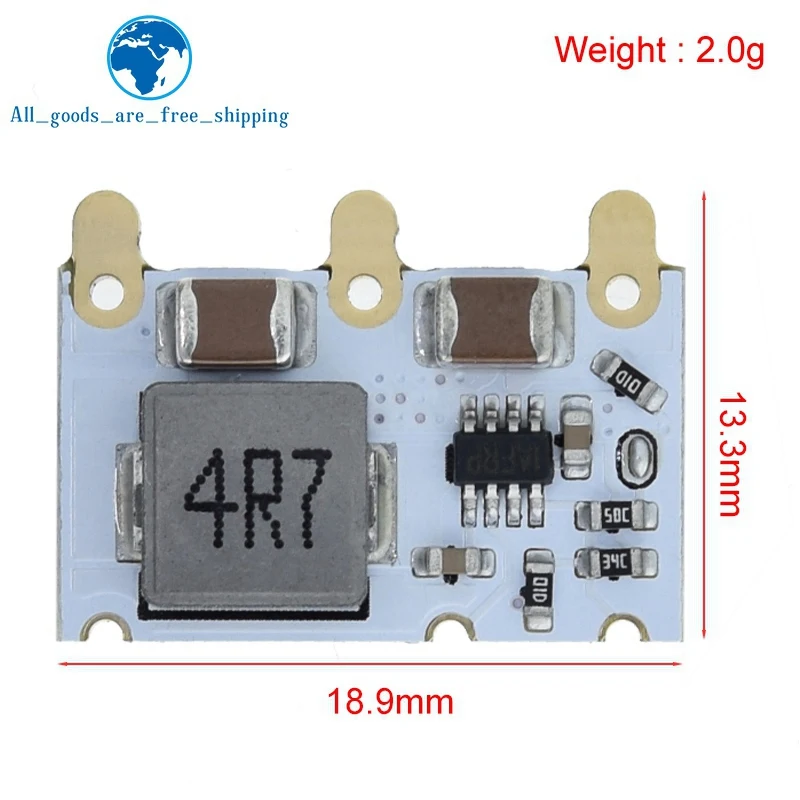 TZT 4A Mini DC-DC Buck Converter 4.5V-16V 9V 12V to 5V 3.3V Step-down Power Voltage Regulator Module Efficiency 98%