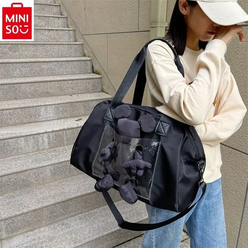 MINISO-Sac à main léger de grande capacité Disney Cartoon TureStudent, sac à bandoulière multifonctionnel One Initiated