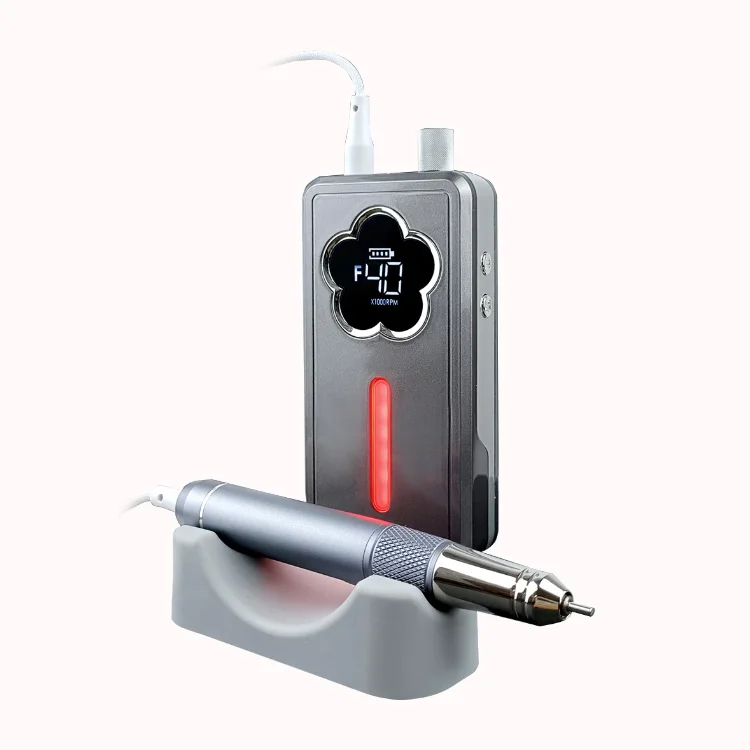 

New Rechargeable Portable Nail Drill Machine 40000 RPM Brushless Electric Nail File Art Manicure Sander Low Noise 30W US Plug