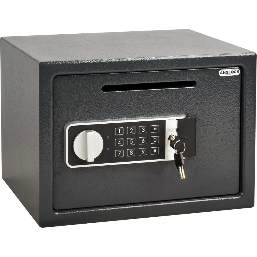 

Сейфы с верхним отверстием для вложения, сейфы-депозитарии, сейфы с кодовой панелью, сейфы-шкафы, 0.58 куб. футов, сейфы для дома и отелей с передним отверстием для вложения