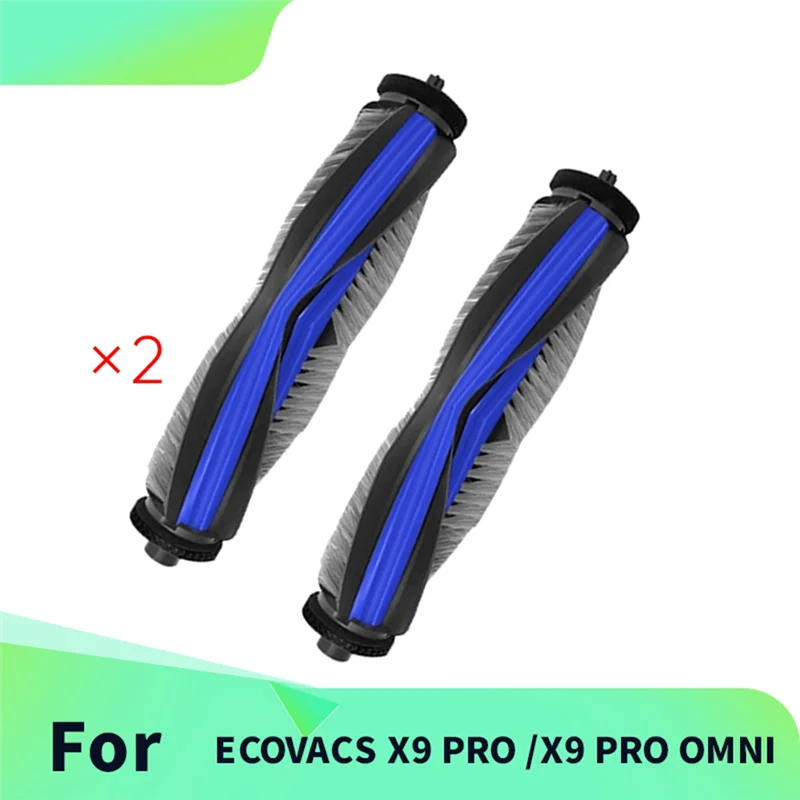 A02V-2 ชิ้นแปรงหลักสำหรับ ECOVACS X9 PRO /X9 PRO OMNI เครื่องดูดฝุ่นชุดอะไหล่ทดแทนแปรงหลักอะไหล่ทดแทน