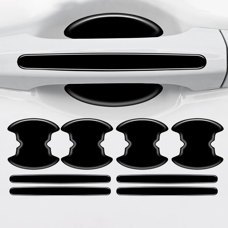 Car Door Handle Protection Stickers Door Bowl Anti-scratch Trim Strip Door Opening Universal Pull Hand Protection Film Accessory