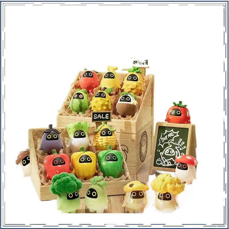 

Моделирование фруктов и овощей, слепая коробка, Q-версия, орнамент, экшн-фигурка, модель, детская игрушка, рождественские подарки, модель игрушки