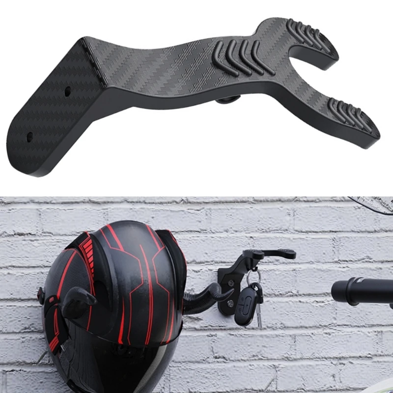 652F Wall Mounted Helmets Rack Support for Electric Bike Riders Motorbike Safety Gear