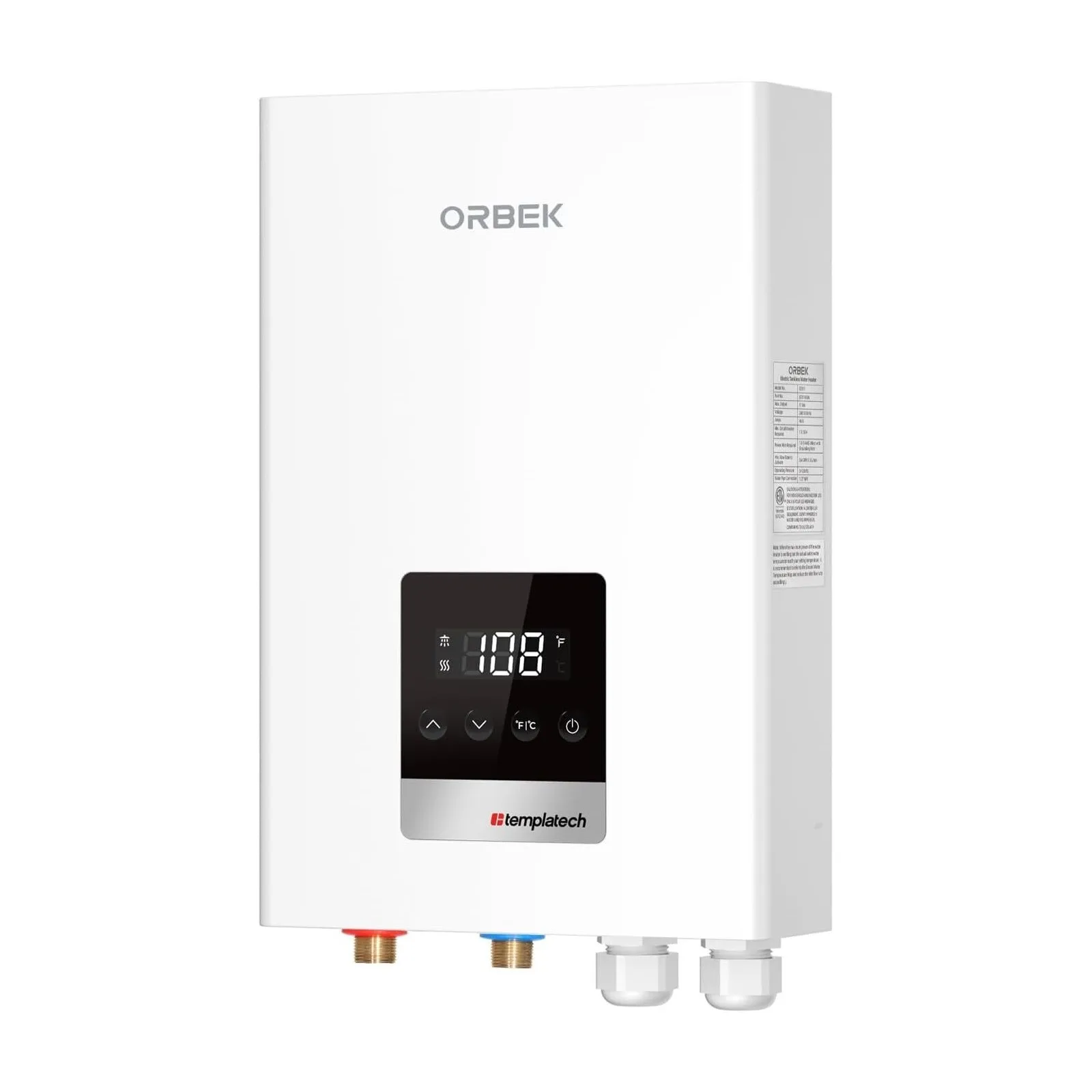 

18KW Electric Tankless Water Heater Instant Hot Boiler for Whole House