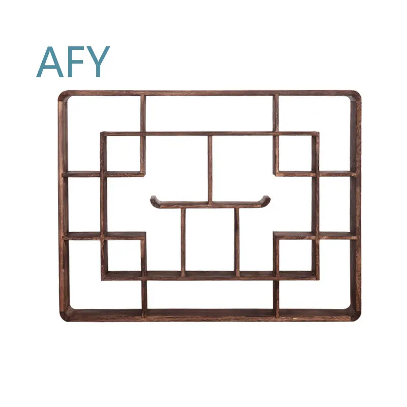 Wall Frame for Duobao Pavilion for Antique Teapot Rack Shelf Wall Hanging Solid Wood Chinese Style Modern Simplicity Display