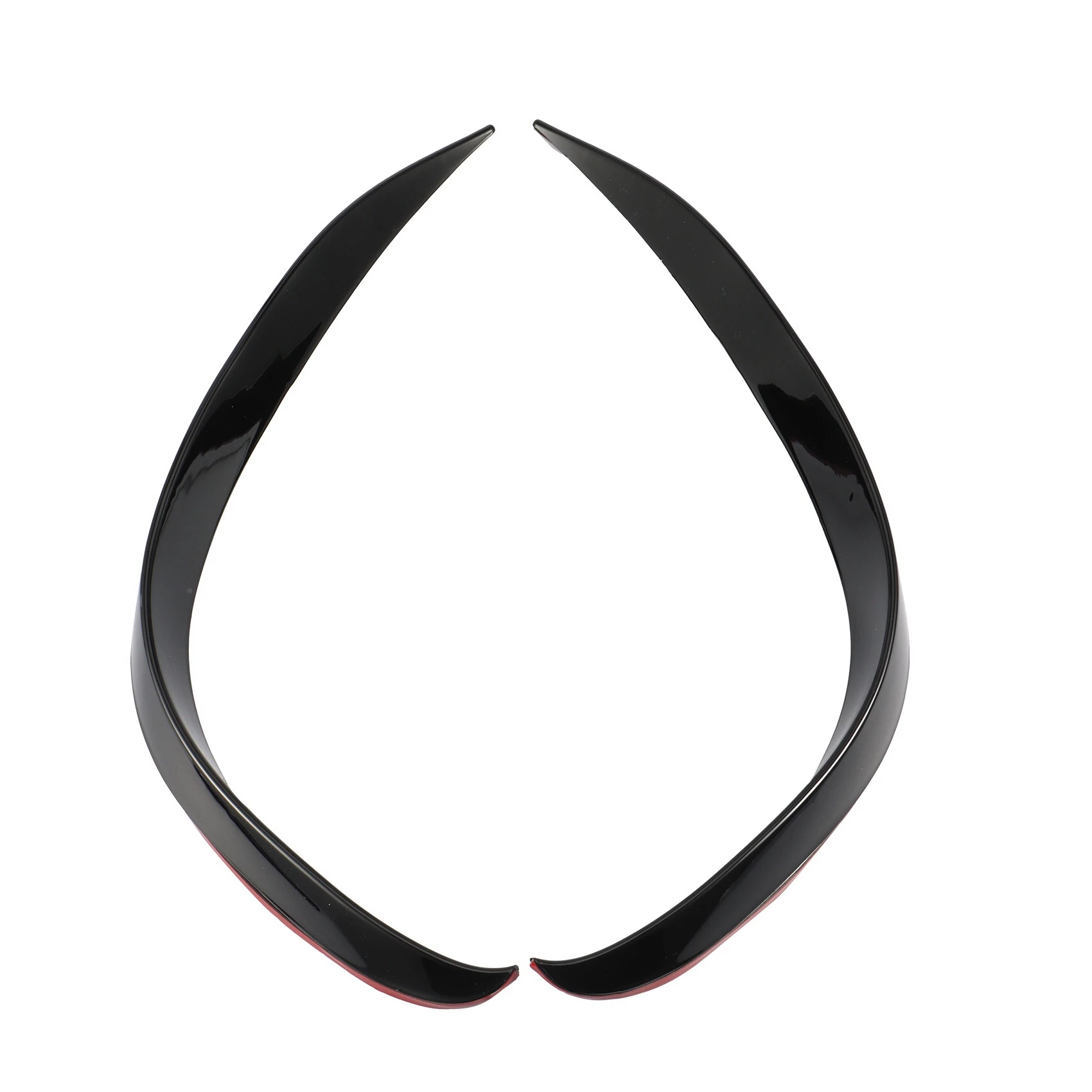 AB56-2Pcs سيارة الجبهة الوفير المفسد الفاصل غطاء ل C-Class C200 C260 W205 2019 + #4