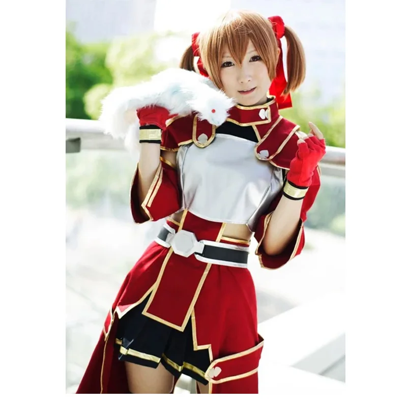 Anime SAO CaitSith Sirika Silica Cosplay Costume