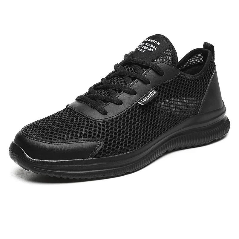 1Pair Big Size Sneakers Shoes for Men Lightweight Breathable Running Walking Male Footwear Soft Sole Lace-up Shoes Man Scarpe