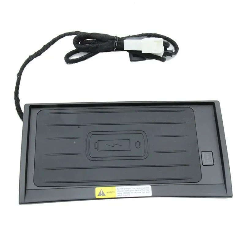 AEA7-Wireless Car 15W Fast Charging Pad For Toyota Fortuner 2016-2023 Accessories Charge Holder