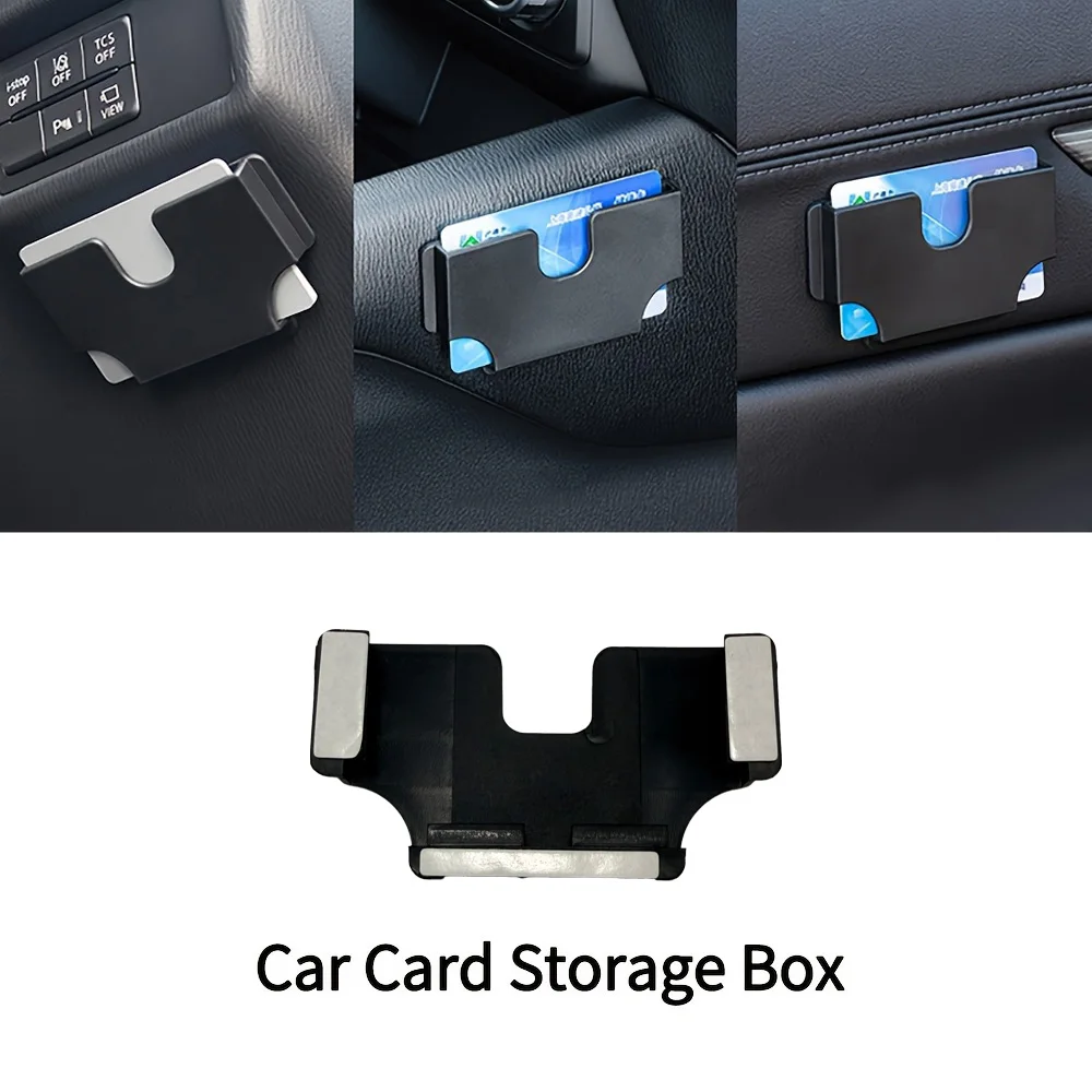 Newest Car Mounted Card Holder Voucher Storage Box Car Refueling High-Speed Card Slot Card Holder Creative Utensils Auto Storage