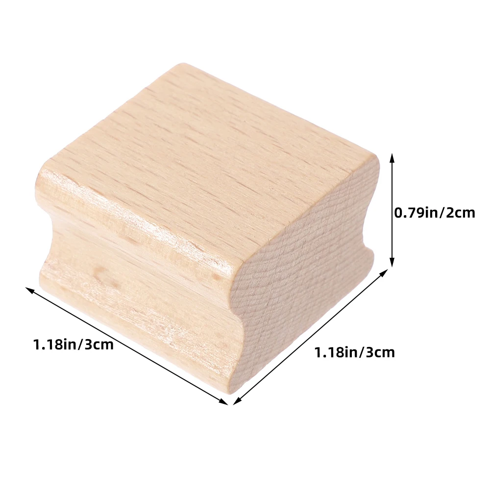 12 قطعة ختم خشبي صنع كتل فارغة مخدد مكعبات خشبية DIY بها بنفسك نحت ختم الحرفية سكرابوكينغ أدوات الخشب كتلة Stamps #5