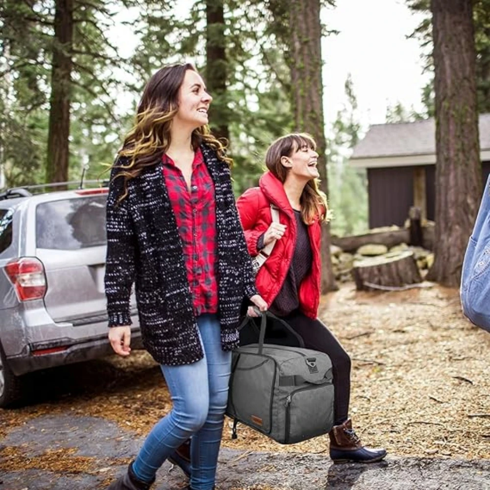 Canway Bolsa de viaje de 65 litros, bolsa de fin de semana plegable con compartimento para zapatos para hombres y mujeres, resistente al agua y al