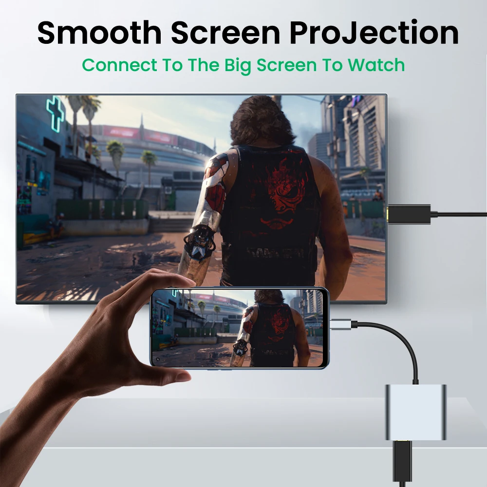 4 in 1 Type C to Dual HDMI 4K 60Hz Extended/Mirror Mode Docking Adapter PD 60W For MacBook/Switch/Surface/Chromebook/Dell XPS