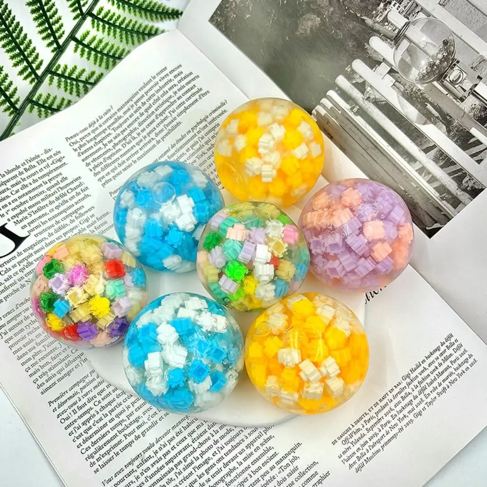 חרוז פנינה כדור רעשני צעצועים כדור מוצ'י אבן כדור סקווישי פינץ' צעצוע חדשני TPR פנינה דחיסת צעצוע מתנה לילד